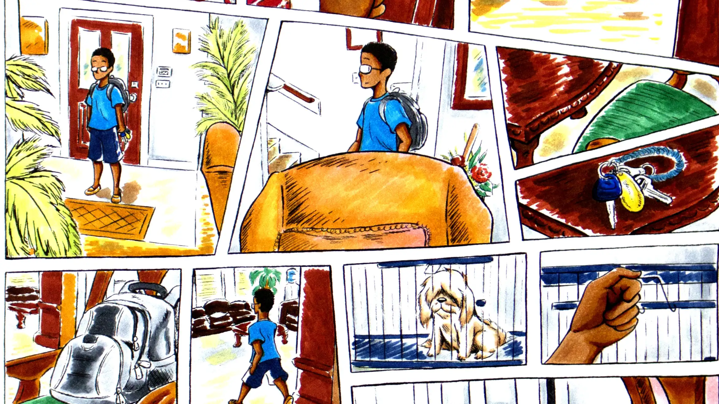 school project done by mr.samster, a comic strip