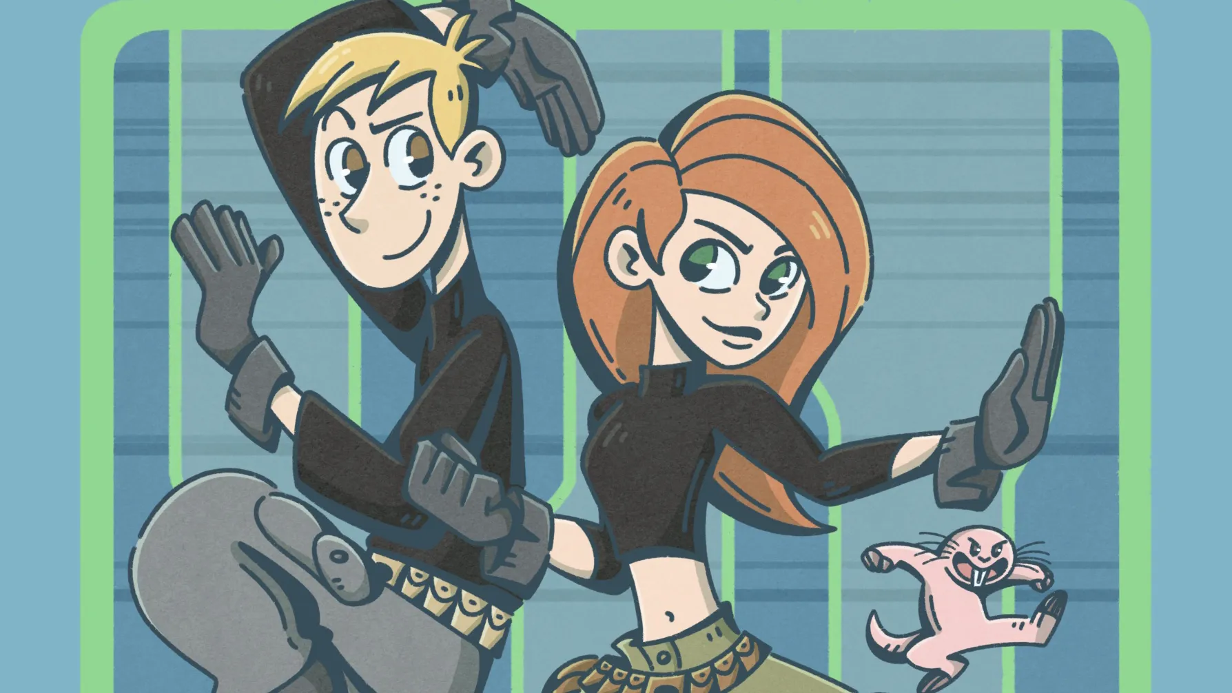 an illustration of kim possible done by mr.samster